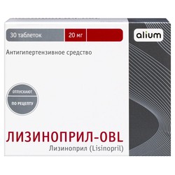 Лизиноприл-OBL табл. 20 мг 30 шт.