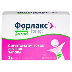 Форлакс пор. д/р-ра д/приема внутрь [для детей] 4 г 20 шт.