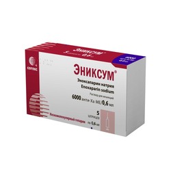 Эниксум р-р д/ин. 6000 анти-Ха МЕ/0.6 мл 0.6 мл 5 шт.