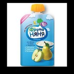 Пюре, Фрутоняня 90 г яблоко груша творог дой-пак