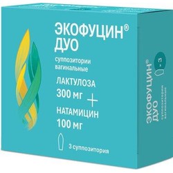Экофуцин ДУО супп. ваг. 300 мг+100 мг 3 шт.