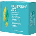 Экофуцин ДУО, суппозитории вагинальные 300 мг+100 мг 3 шт