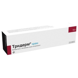 Тридерм крем д/наружн. прим. 15 г 1 шт.