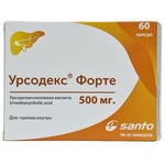 Урсодекс форте, капсулы 500 мг 60 шт