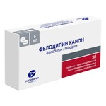Фелодипин Канон, таблетки с пролонгированным высвобождением покрытые пленочной оболочкой 5 мг 30 шт