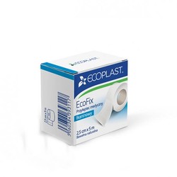 Пластырь медицинский фиксирующий Ecoplast Экофикс тканевый р. 2.5смх5м