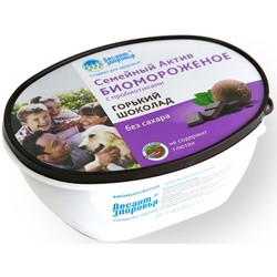 Биомороженое 450 г Десант здоровья Семейный актив горький шоколад без сахара на фруктозе
