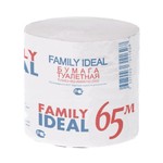 Бумага туалетная, Family Ideal (Фэмили Идеал) 1 шт 65 м серая