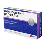 Винпоцетин Велфарм, таблетки 10 мг 30 шт
