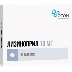 Лизиноприл табл. 10 мг 60 шт.