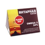 Рыбий жир, Янтарная капля капсулы 300 мг 100 шт
