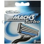 Кассеты для станков для бритья, Gillette (Жиллет) 8 шт мак 3 турбо