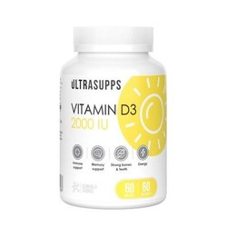 Витамин Д3 Ultrasupps 60 шт. капс. мягк. 2000 МЕ / 260 мг
