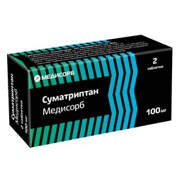 Суматриптан Медисорб табл. п/о пленочной 100 мг 2 шт.