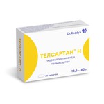 Телсартан Н, таблетки 12.5 мг+80 мг 28 шт