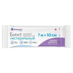 Бинт нестерильный Клинса р. 7мх10см