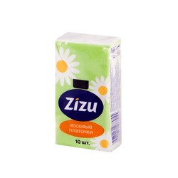 Платочки носовые Zizu бумажные ромашка 10 шт.