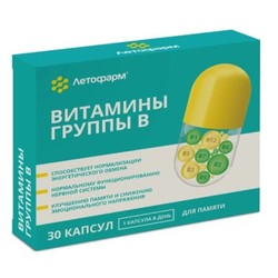 Витамины группы B 30 шт. капс. 0.36 г