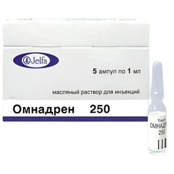 Омнадрен 250 р-р для в/м введ. (масл.) 250 мг 1 мл 5 шт.
