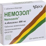 Немозол, таблетки жевательные 400 мг 1 шт