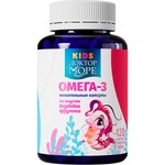 Детская омега 3, Доктор Море Kids капсулы жевательные 500 мг 120 шт для девочек (креветка) тутти-фрутти