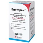 Биктарви, таблетки покрытые оболочкой пленочной 50 мг+25 мг+200 мг 30 шт