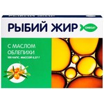 Рыбий жир, капсулы 0.37 г 100 шт Мирролла пищевой с маслом облепихи