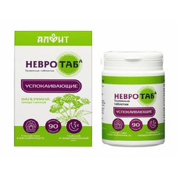 Невротаб табл. гомеоп. 0.5 г (45 г) 90 шт. Алфит травяные валериана лекарственная успокаивающая