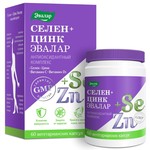Селен + Цинк, капсулы 0.75 г 60 шт БАД к пище