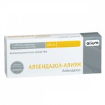 Албендазол-Алиум, таблетки покрытые оболочкой пленочной 400 мг 1 шт