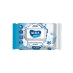 Туалетная бумага влажная, Aura (Аура) 80 шт Ультра комфорт с крышкой