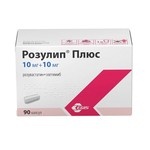Розулип плюс, капсулы 10 мг+10 мг 90 шт