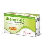 Мофлокс 400, таблетки покрытые пленочной оболочкой 400 мг 5 шт