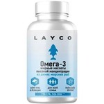 Омега-3 жирные кислоты высокой концентрации, Layco (Лайко) капсулы 660 мг (396 мг+264 мг) / 1620 мг 60 шт (суточная доза 2 капсулы = ПНЖК 1318 мг - ЭПК 790 мг и 526 ДГК)