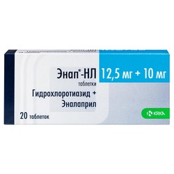 Энап-НЛ табл. 12.5 мг+10 мг 20 шт.