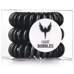 Резинка для волос, Hair Bobbles (Хэа Бабблс) 3 шт черная силиконовая в форме спирали