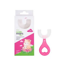 Щетка зубная для детей Smile Expert кидс умная U-образная 2+ розовая