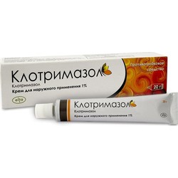 Клотримазол крем д/наружн. прим. 1% 20 г 1 шт.