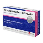 Леветирацетам Велфарм, таблетки покрытые оболочкой пленочной 250 мг 30 шт