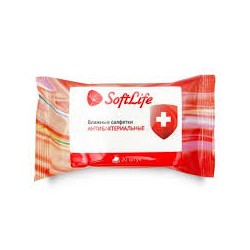 Салфетки влажные Softlife антибактериальные 20 шт.