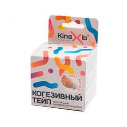 Бинт нестерильный Kinexib Когезив тейп когезивный стягивающий р. 4.5мх5см
