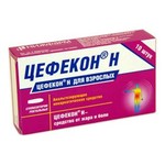 Цефекон Н, суппозитории ректальные 50 мг+75 мг+600 мг 10 шт