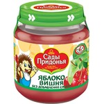 Пюре, Сады Придонья 120 г яблоко вишня без сахара с 6 мес банка