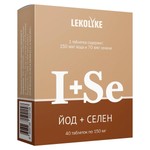 Йод+Селен, Lekolike (Леколайк) таблетки 150 мкг+70 мкг / 150 мг 40 шт