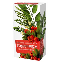 Фиточай Алтай №36 Карденорм с софорой японской 20 шт. ф/пак. 2 г