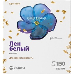 Лен белый семена Vitateka Женская красота 150 г