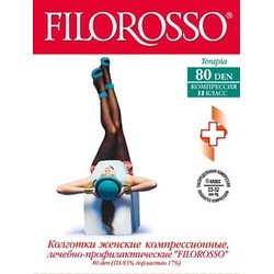 Колготки компрессионные Filorosso 2 класс компрессии лечебно-профилактические р. 3 80 den