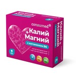 Калий+Магний с витамином B6, Consumed (Консумед) таблетки 60 шт