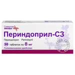 Периндоприл-СЗ, таблетки 8 мг 30 шт