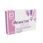 Фемостон 0.5/2.5, таблетки покрытые пленочной оболочкой 0.5 мг/2.5 мг 28 шт